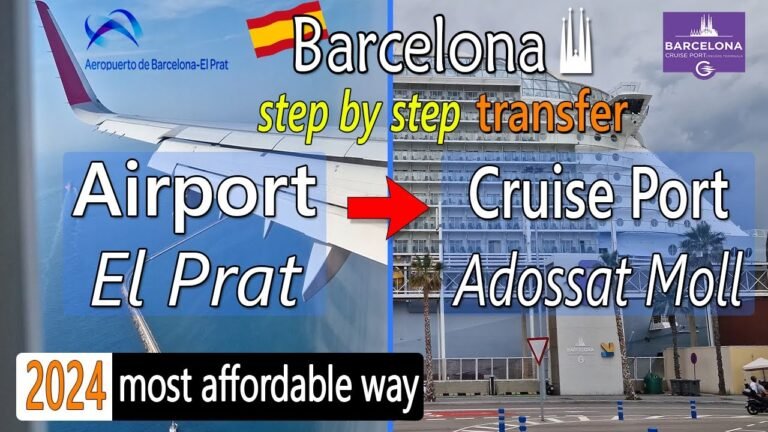 El Prat Airport #Barcelona to Cruise Terminal most affordable way #cruise #cruisetravelvideos